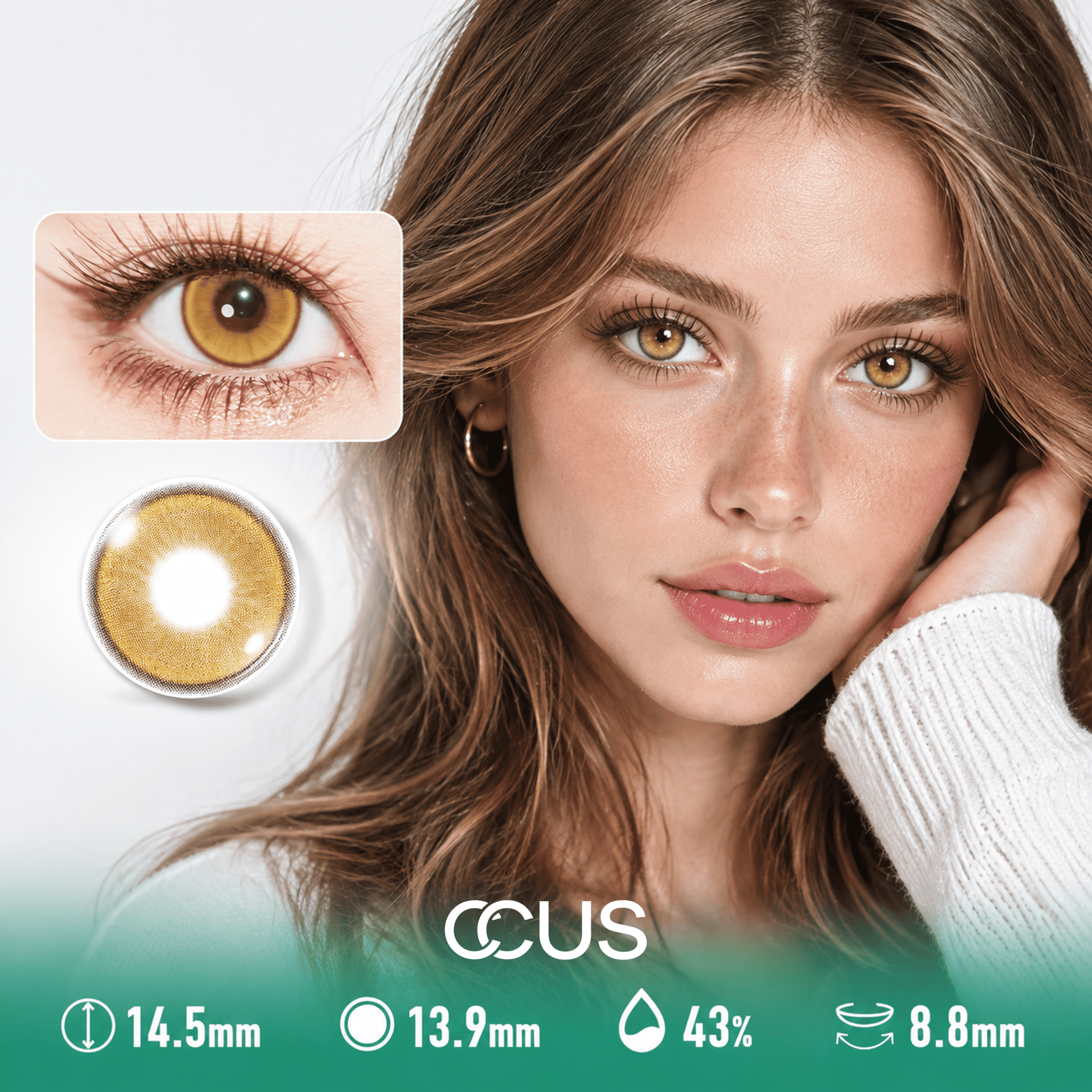 Dusk Mist Cloud White Contact Lenses