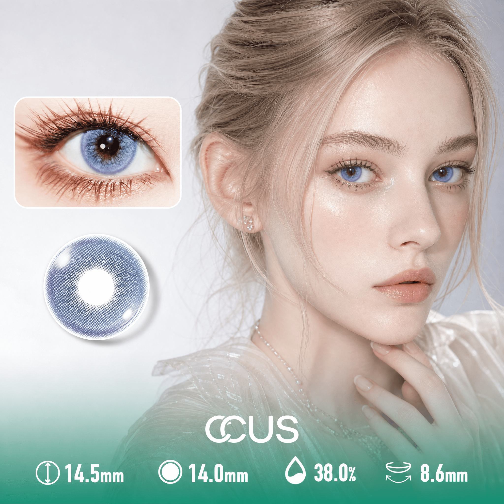 Prague Smoke Haze Grey Contact Lenses