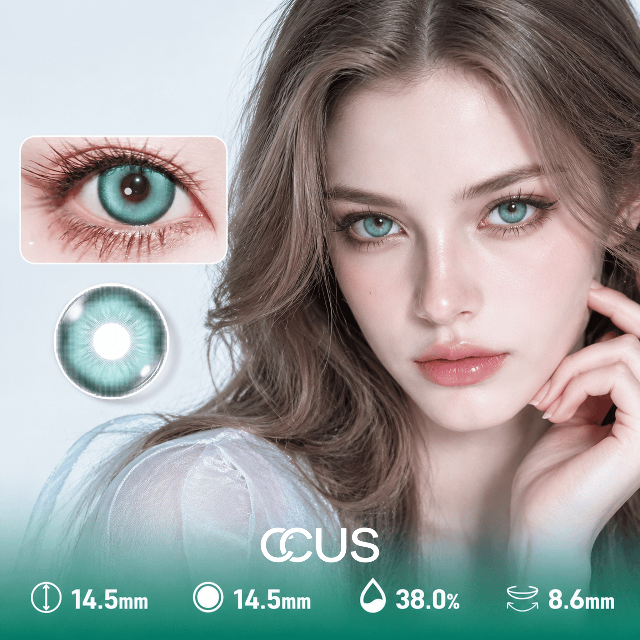 Star Opal Blue Contact Lenses