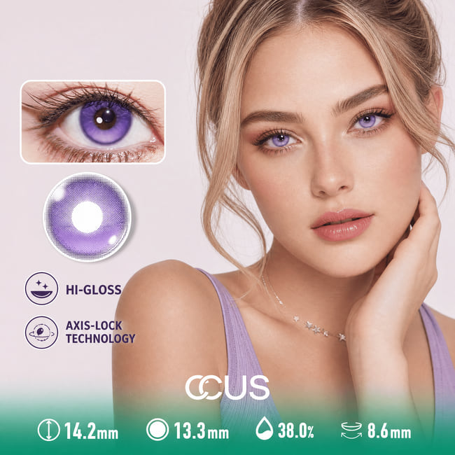 Winter Comet Violet Purple Contact Lenses