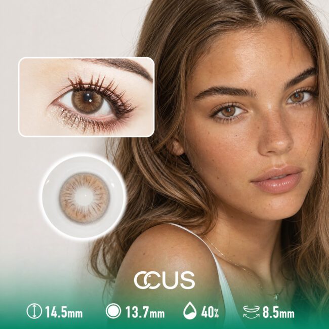Autumn Dahlia Toffee Brown Contact Lenses