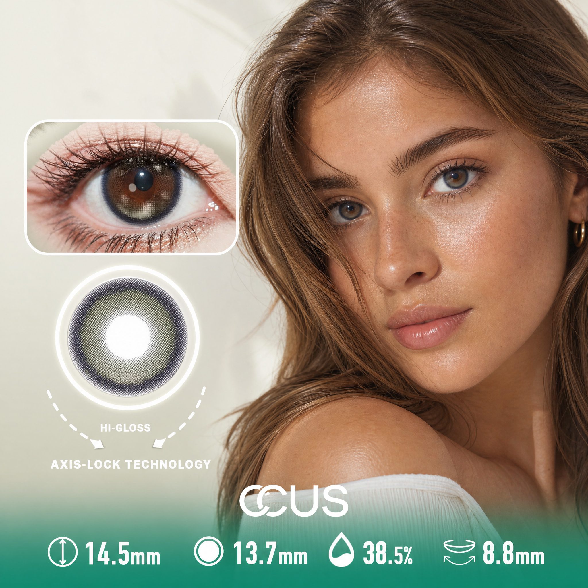Celadon Glaze Olive Green Contact Lenses
