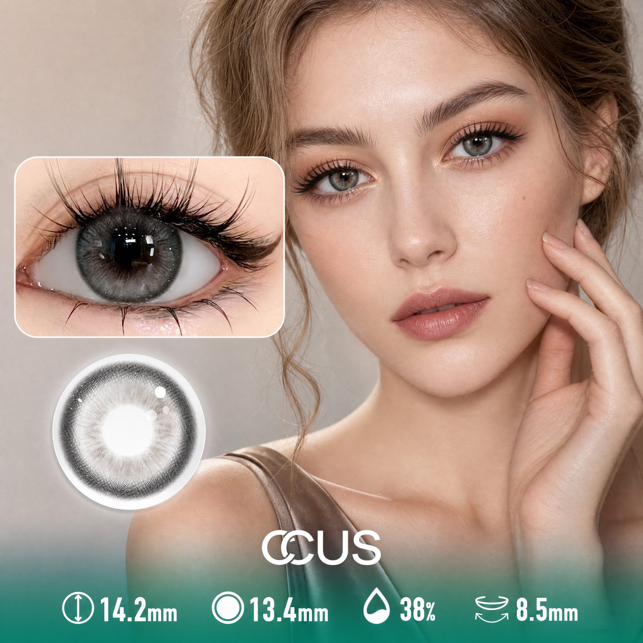 Comet Lace Grey Contact Lenses