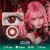 Dotted Eclipse Red Cosplay Gothic Special Effect Contact Lenses