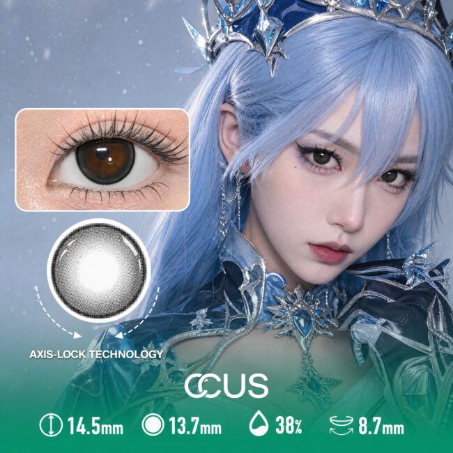 Dusk Breeze Jet Black Contact Lenses