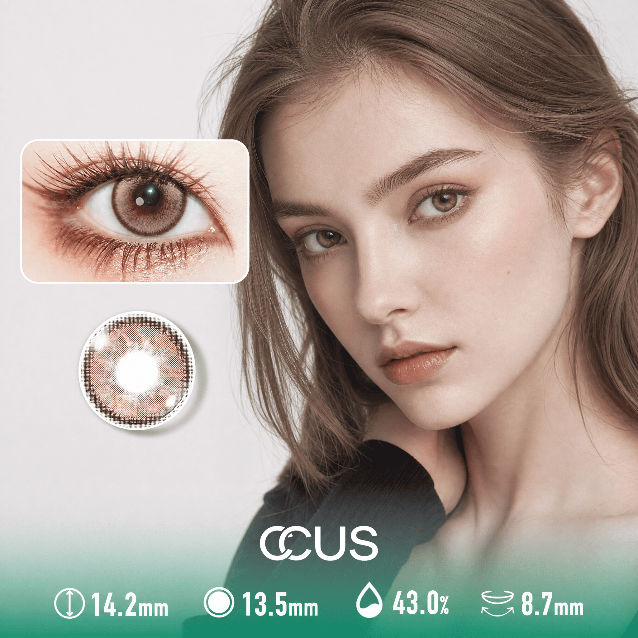 Haze Milan Mocha Brown Contact Lenses