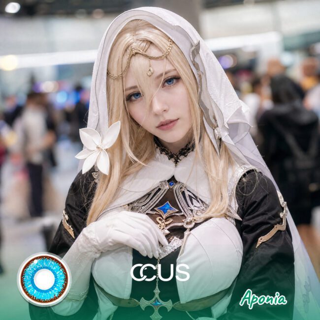 Hi3Rd: Aponia Cosplay Blue Contact Lenses