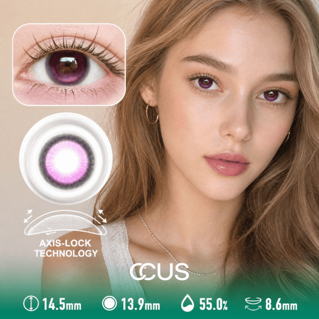 Lavender Haze Frost White Contact Lenses
