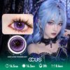 Micro Dot Mesh Halftone Purple Contact Lenses