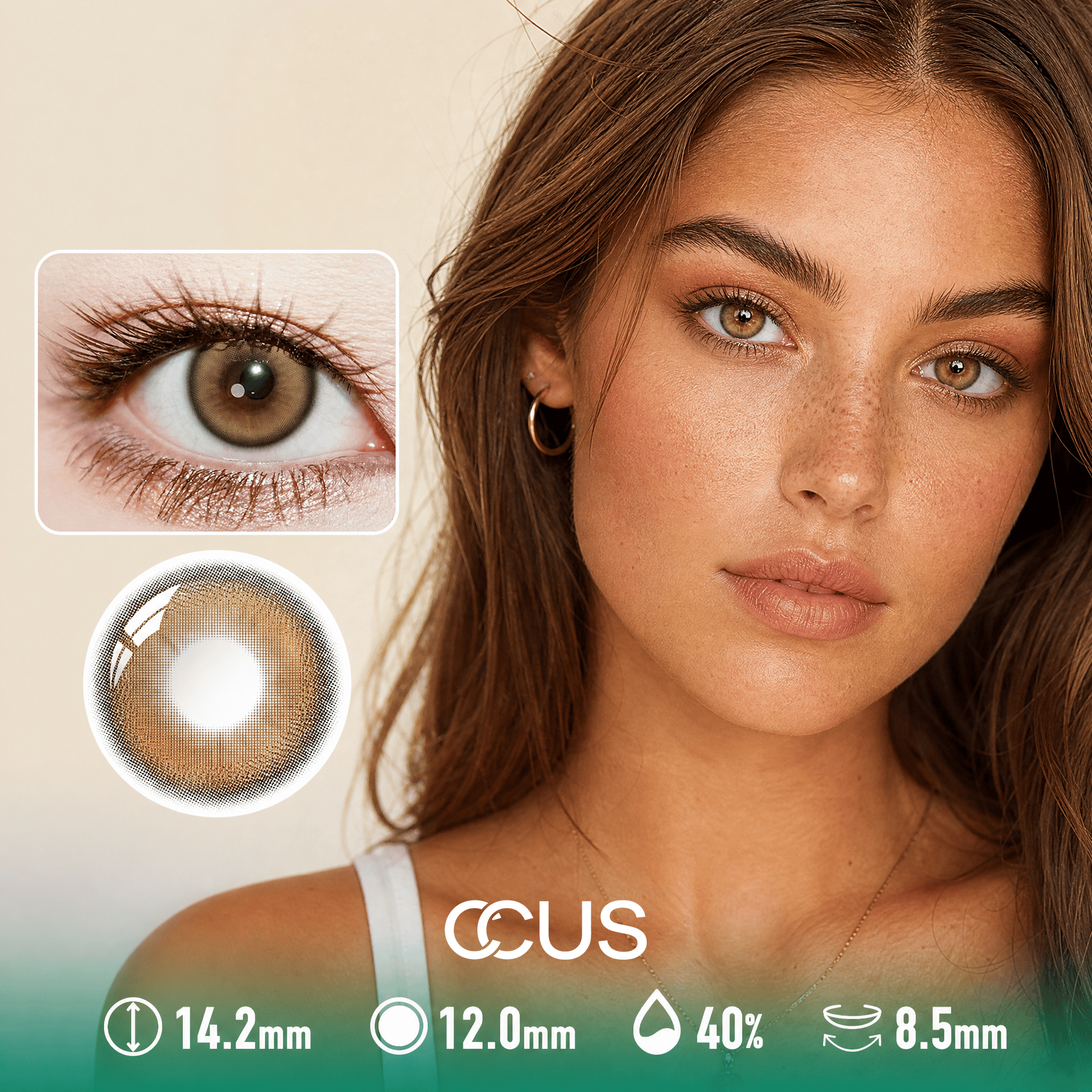 Nebula Mist Sandalwood Brown Contact Lenses - Ccus Eyewear · Premium Colored Contacts Nebula Mist Sandalwood Brown Contact Lenses