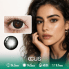 Quiet Moon Black Contact Lenses