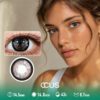Velvet Nocturne Charcoal Black Contact Lenses