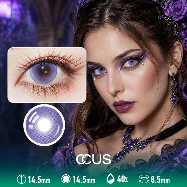 Aurora Purple Contact Lenses