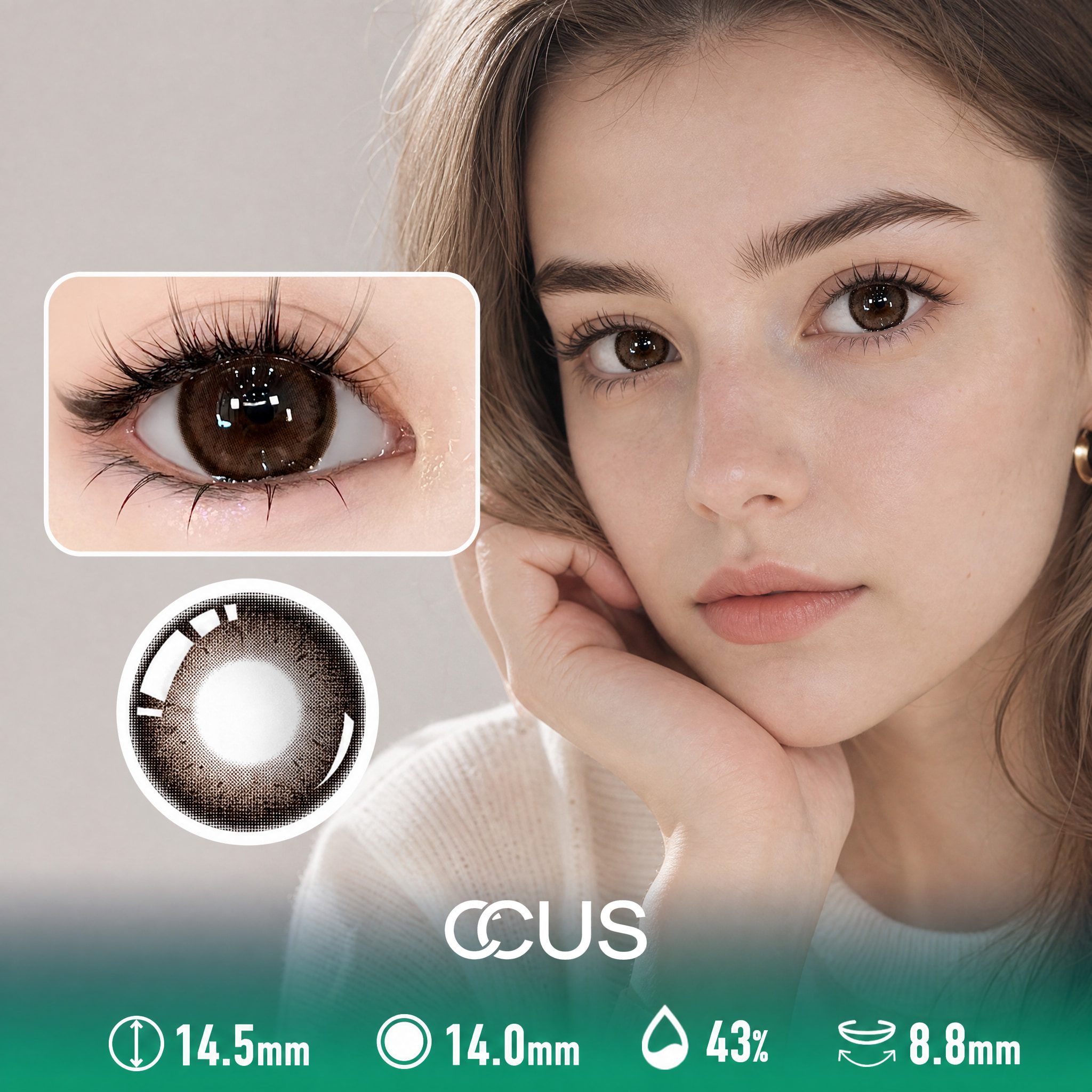 Blossom Halo Brown Contact Lenses