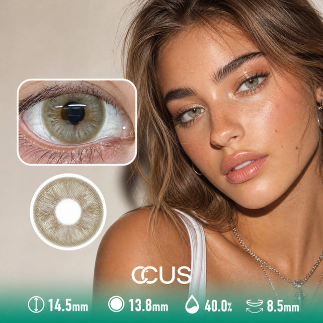 Butter Gloss Amber Brown Contact Lenses
