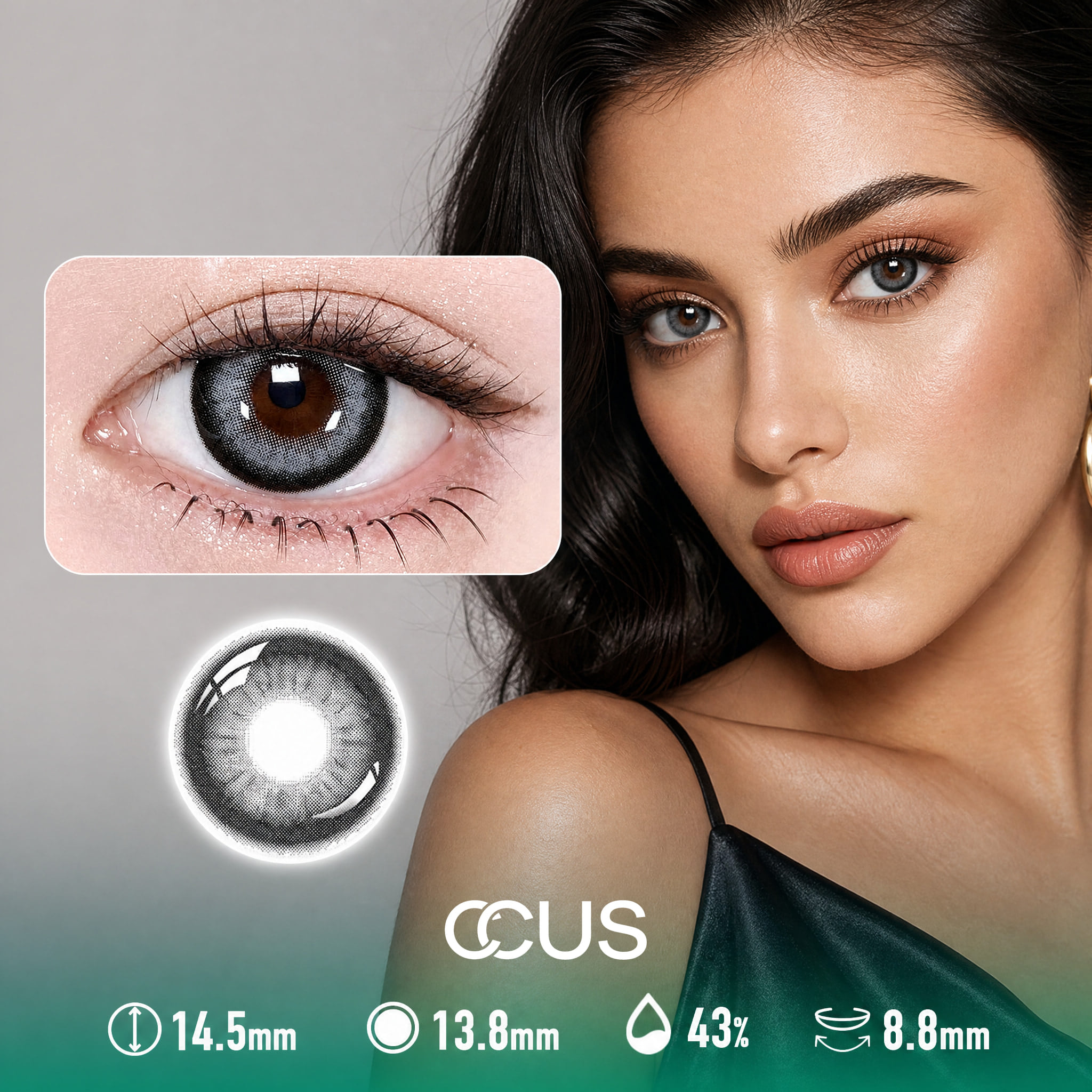 Camellia Mist White Contact Lenses - Ccus Eyewear · Premium Colored Contacts Camellia Mist White Contact Lenses