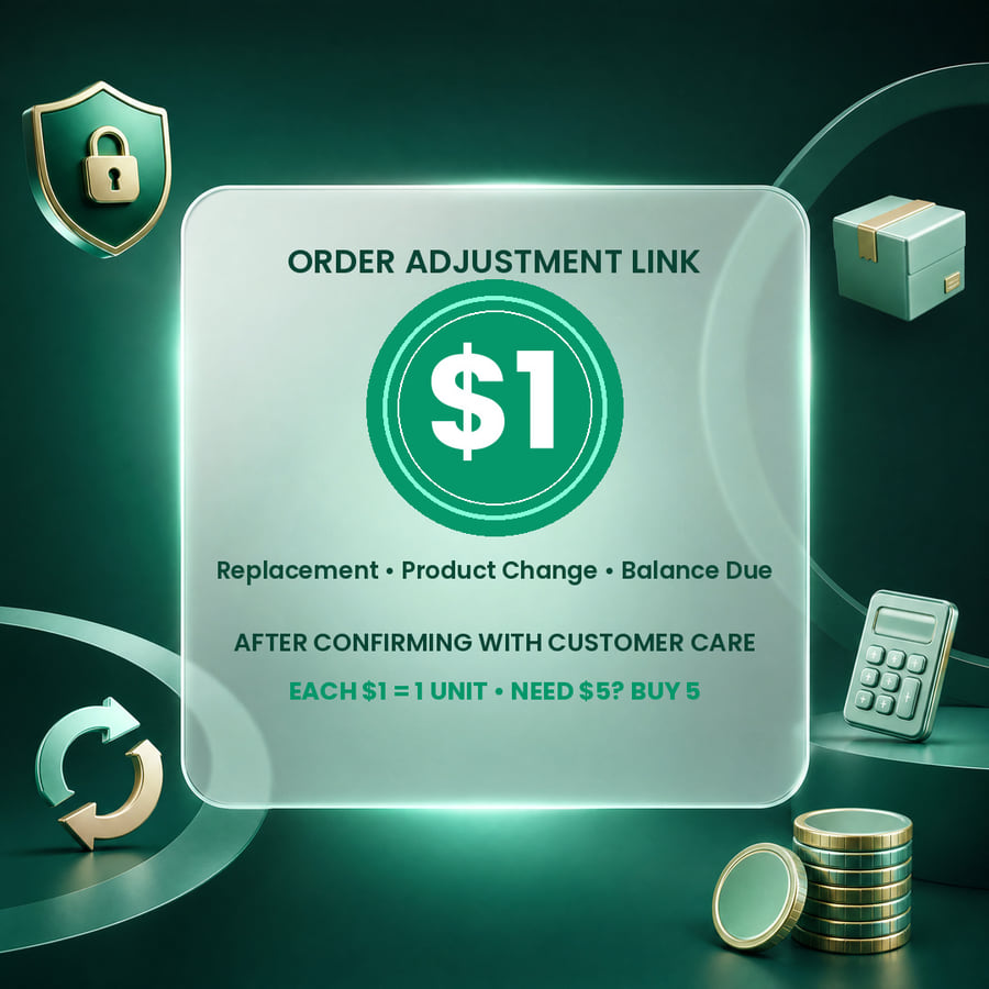 Ccus Order Adjustment And Replacement Payment Link - $1 | Confirm The Amount With Customer Care And Buy The Matching Number Of Units