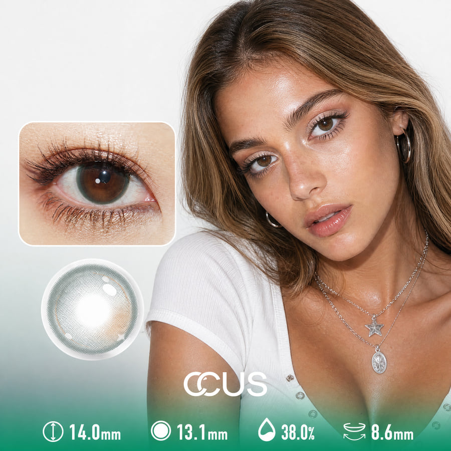 Chrome Gloss Hazelnut Brown Contact Lenses