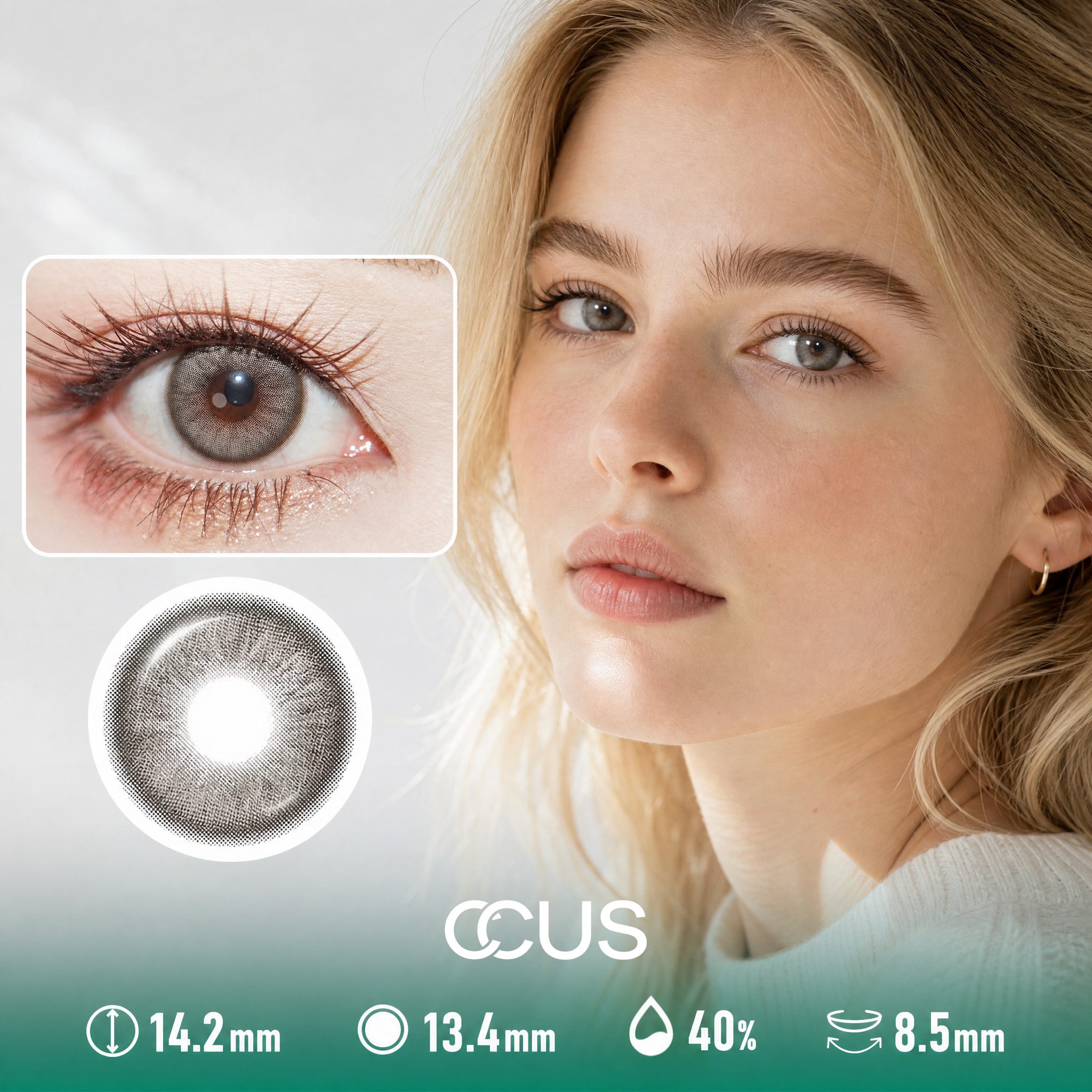 Comet Autumn Amber Brown Contact Lenses