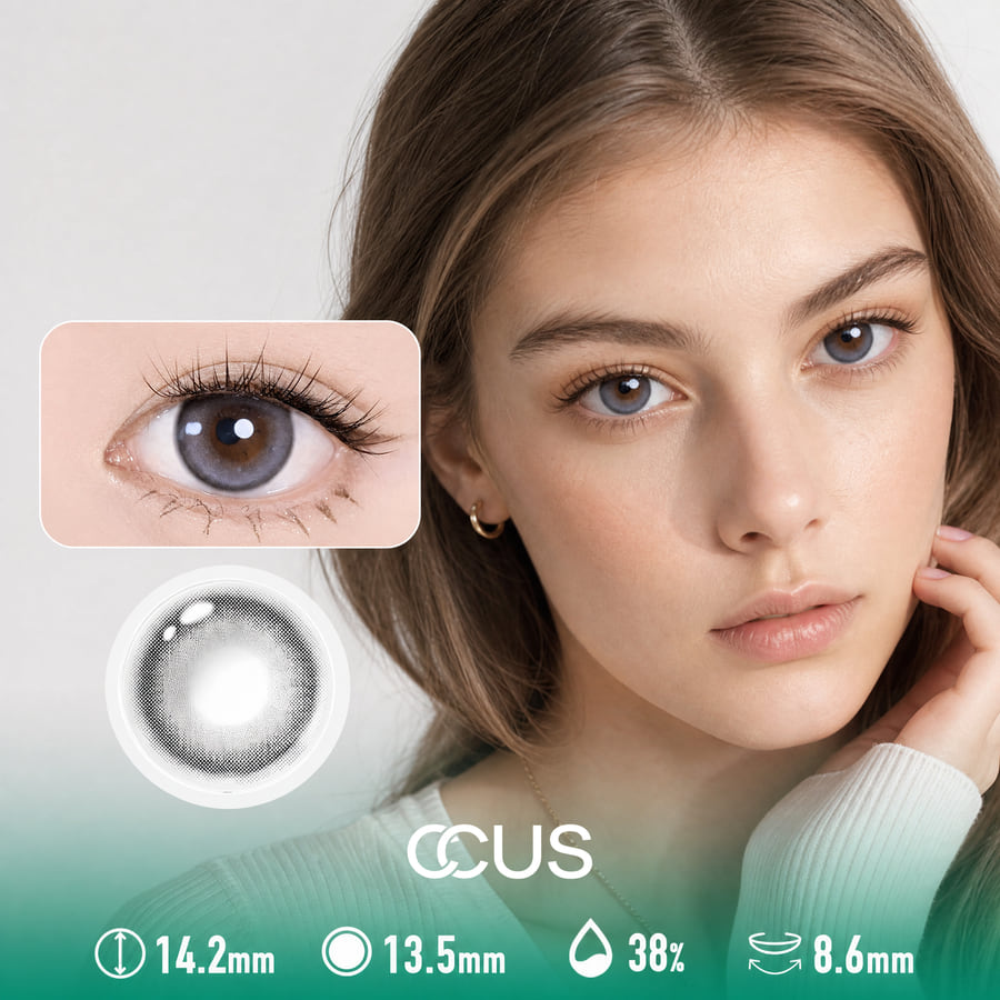 Daylight Pewter Silver Contact Lenses