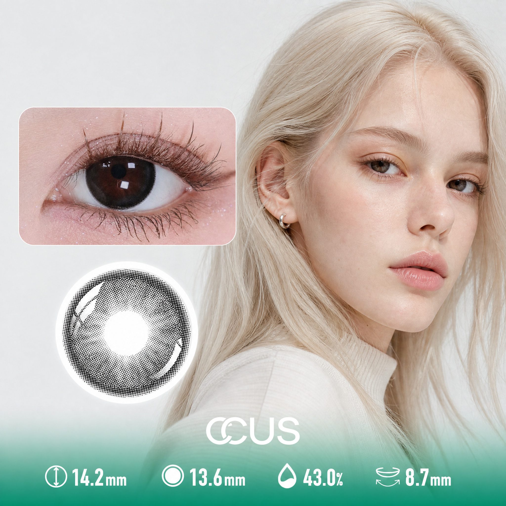 Eclipse Silk Obsidian Black Contact Lenses