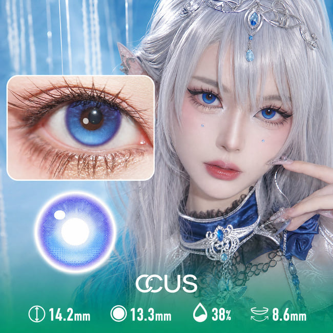 Electric Star Blue Contact Lenses