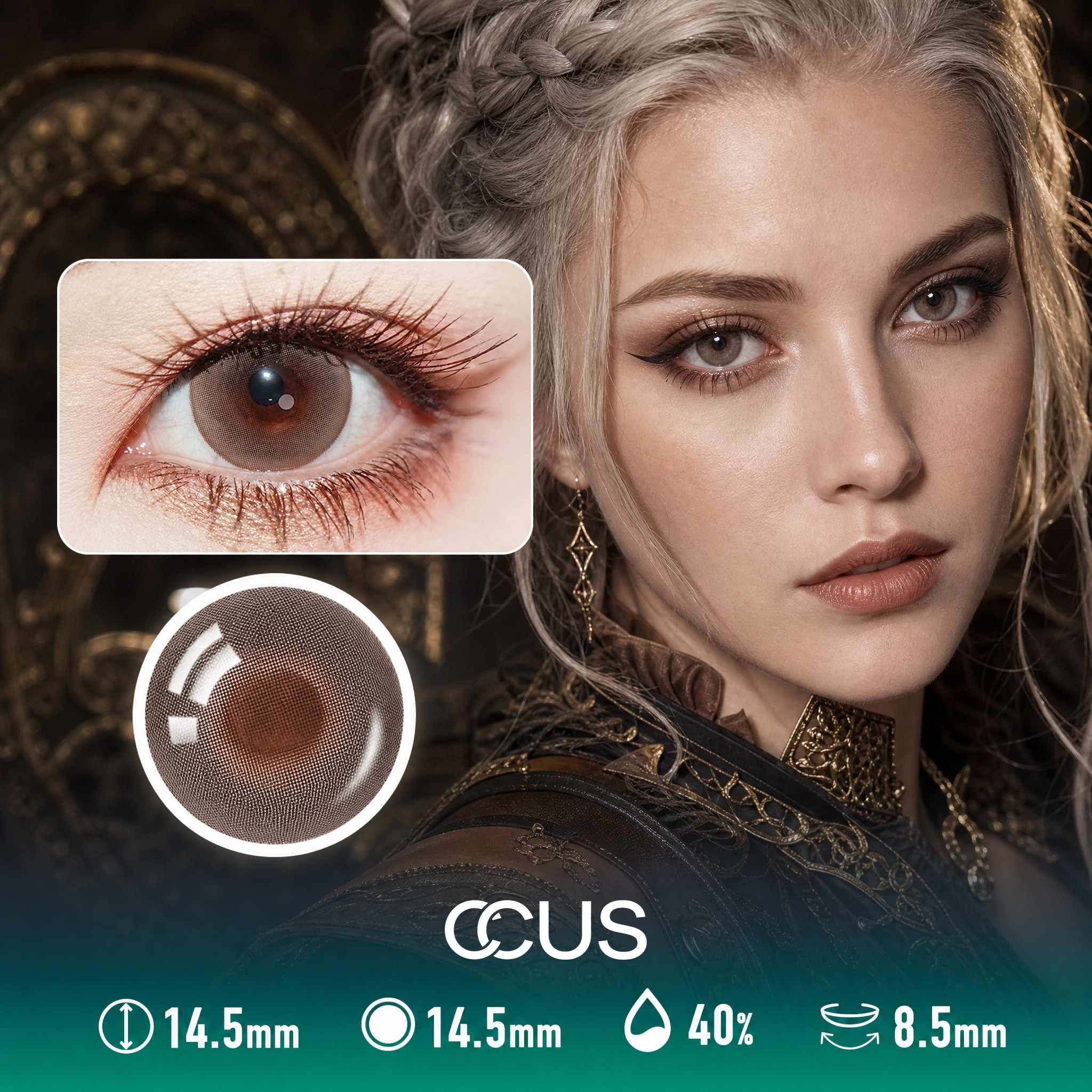 Enchanted Brown Contact Lenses