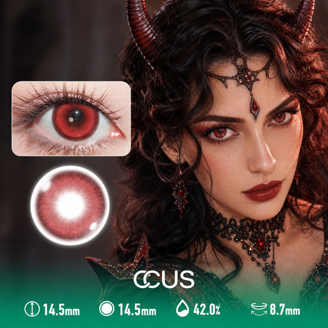Enchanted Red Contact Lenses