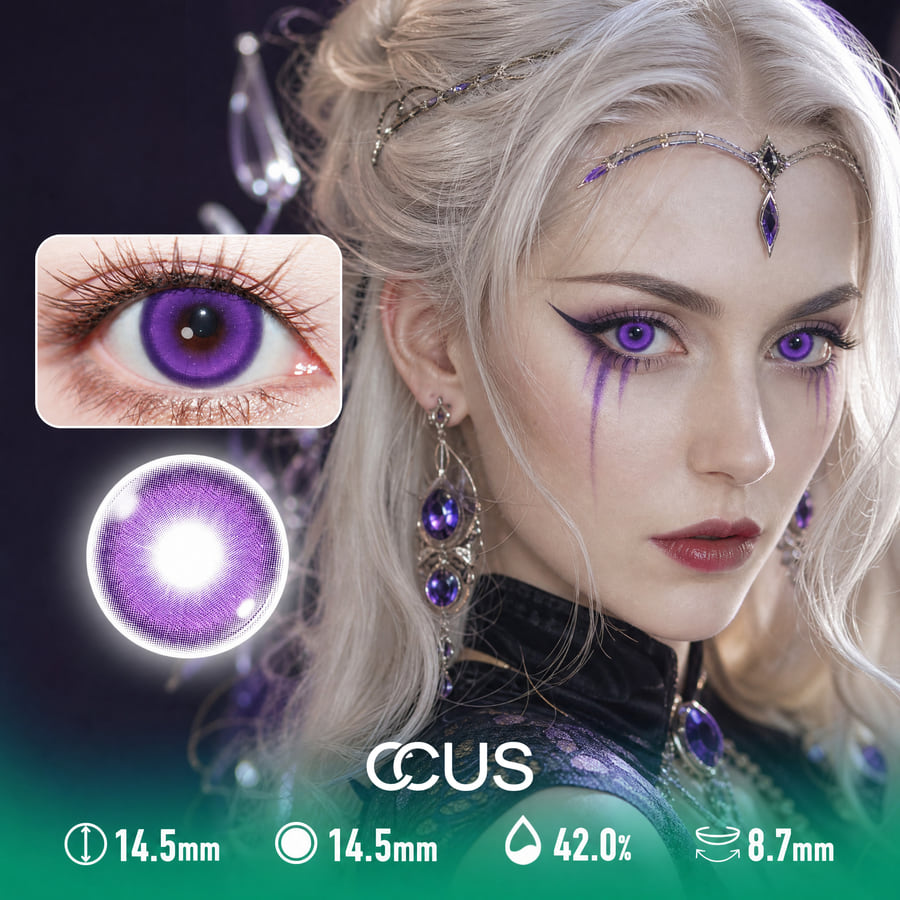 Ethereal Purple Contact Lenses - Ccus Eyewear · Premium Colored Contacts Ethereal Purple Contact Lenses