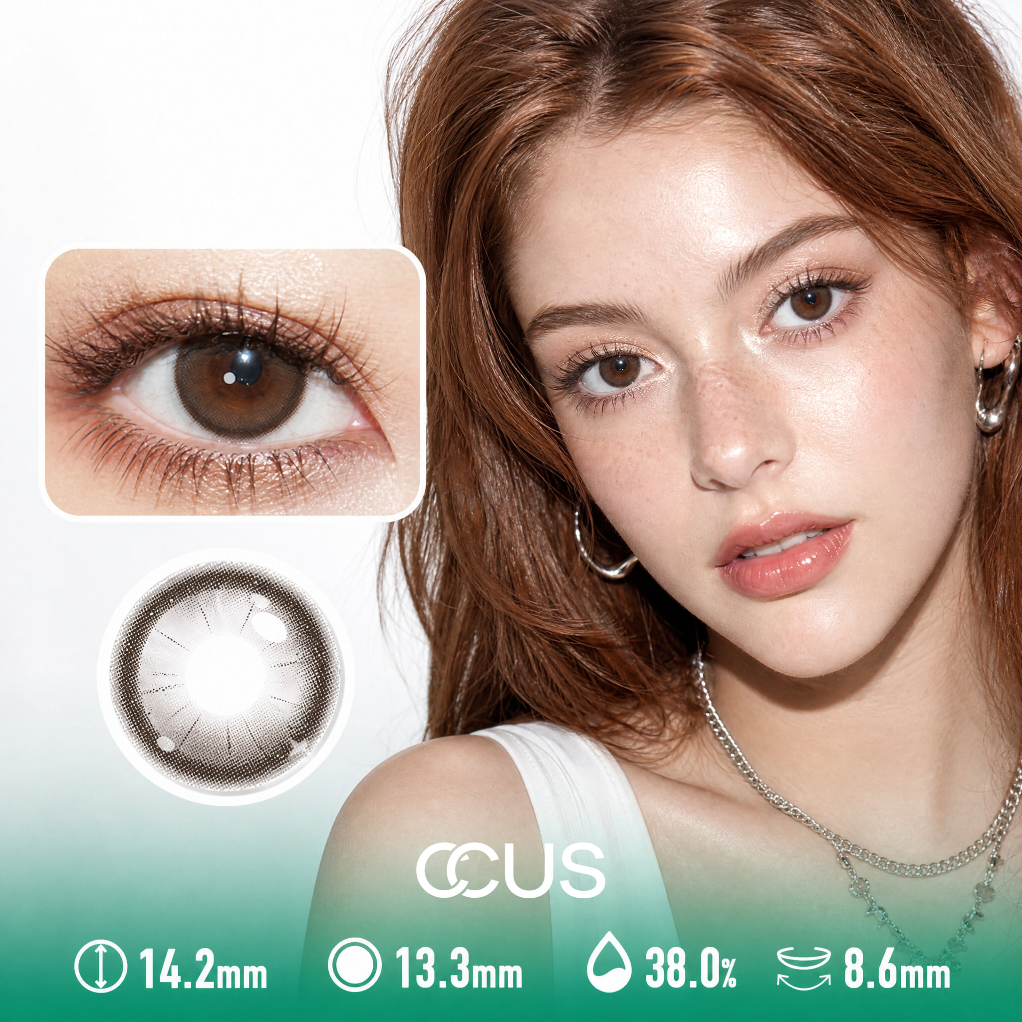 Flip Phone Cocoa Brown Contact Lenses