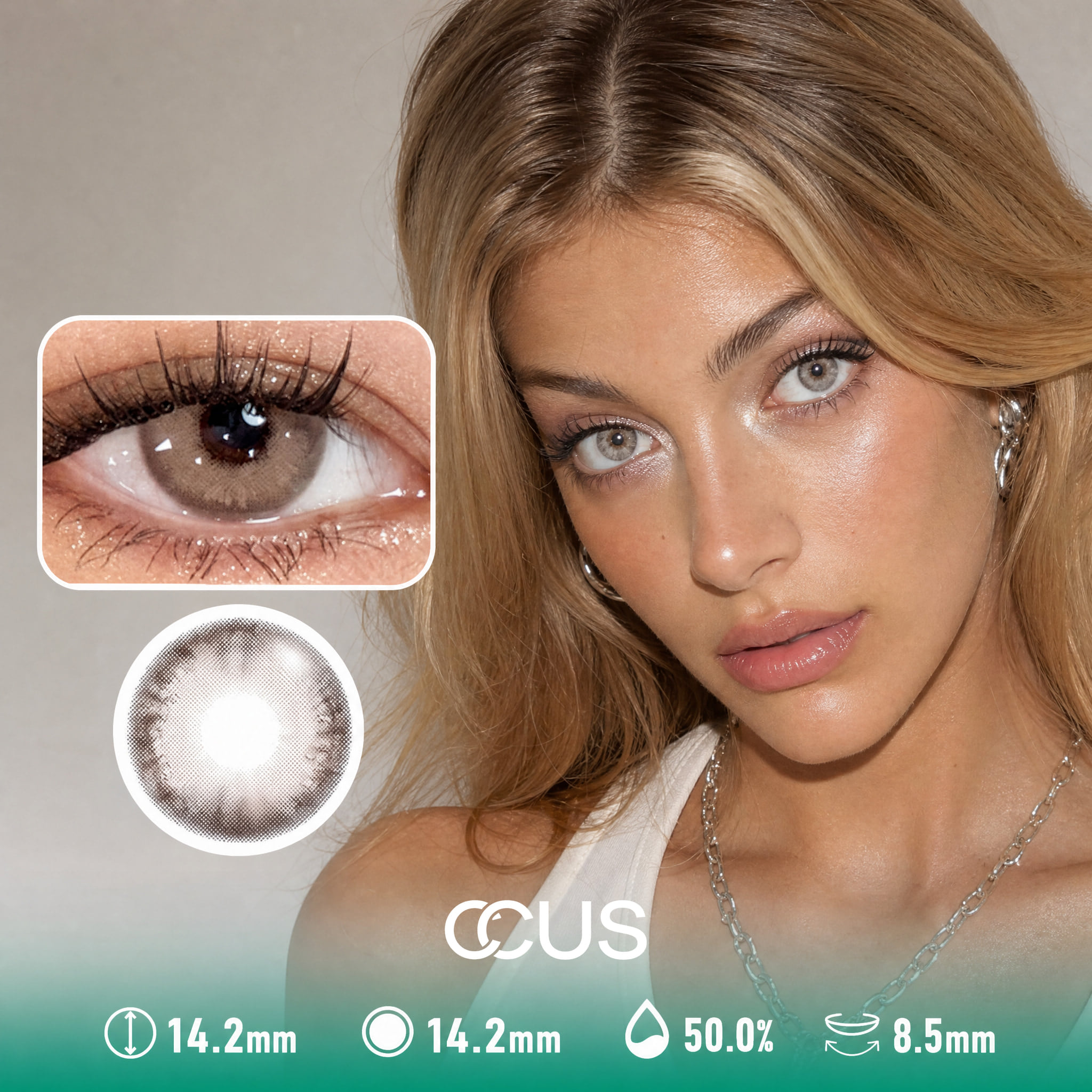 Glass Haze Brown Contact Lenses