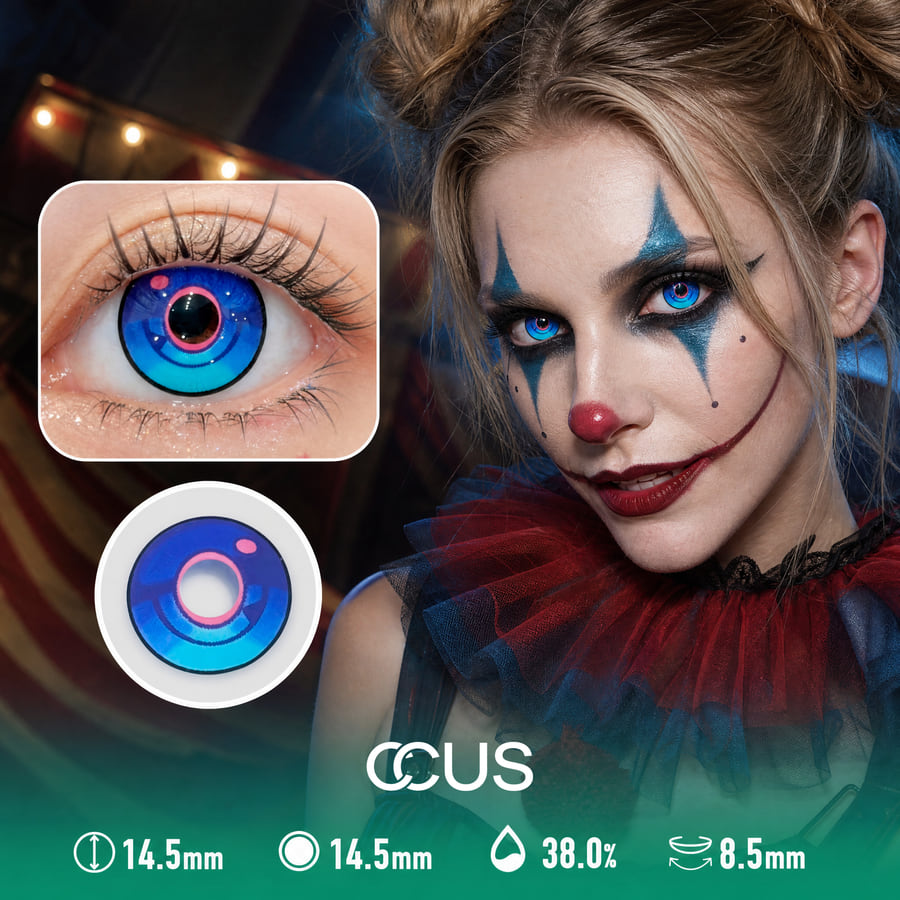 Gothic Blue Halloween Contact Lenses