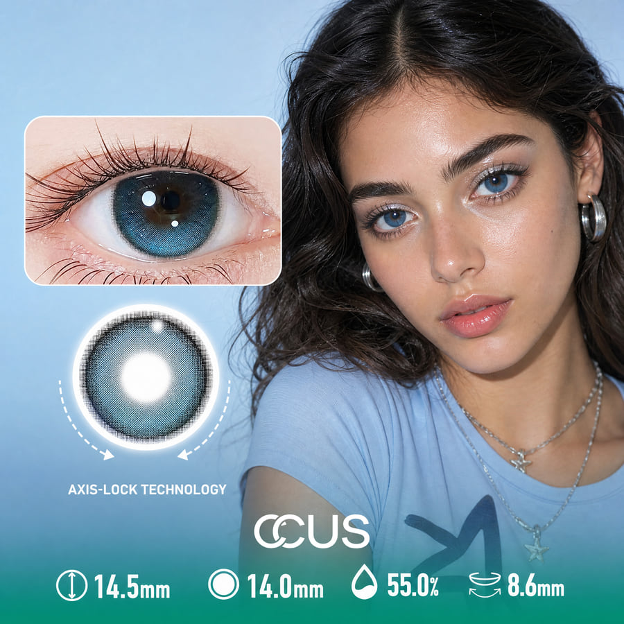 Harbor Lull Azure Blue Contact Lenses - image 1