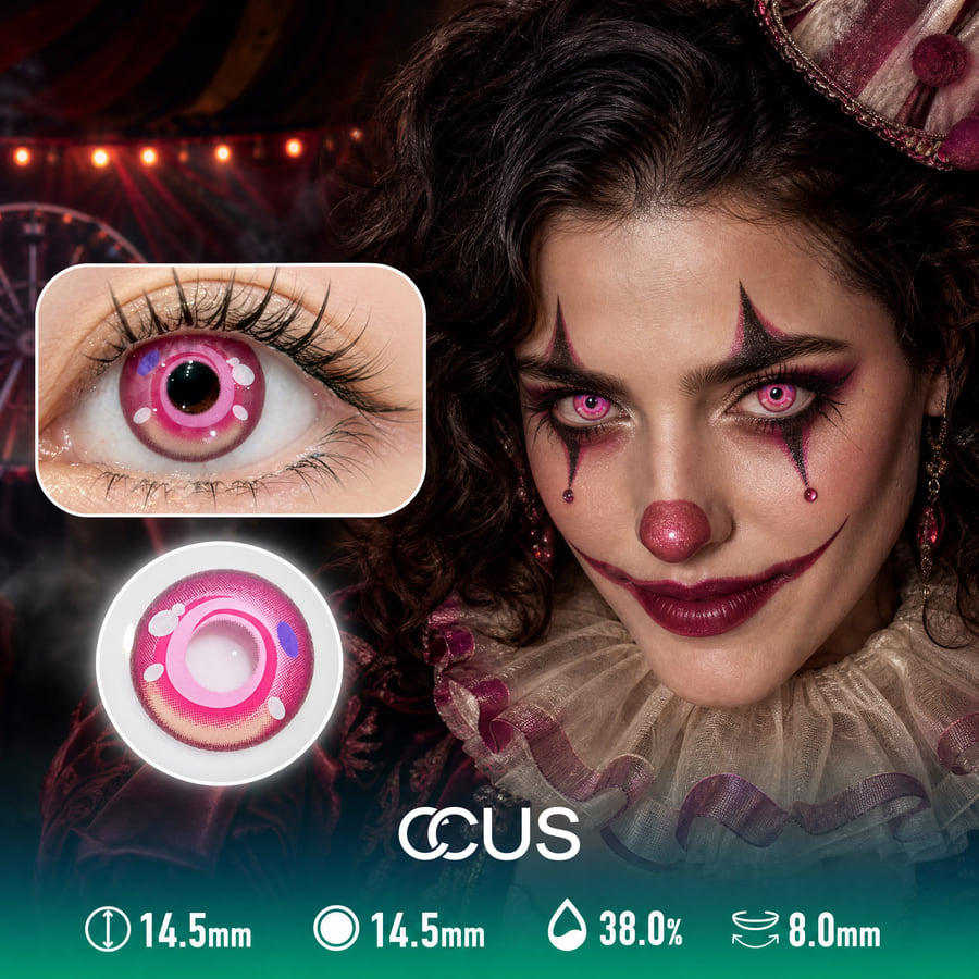 Haunted Pink Halloween Contact Lenses - Ccus Eyewear · Premium Colored Contacts Haunted Pink Halloween Contact Lenses