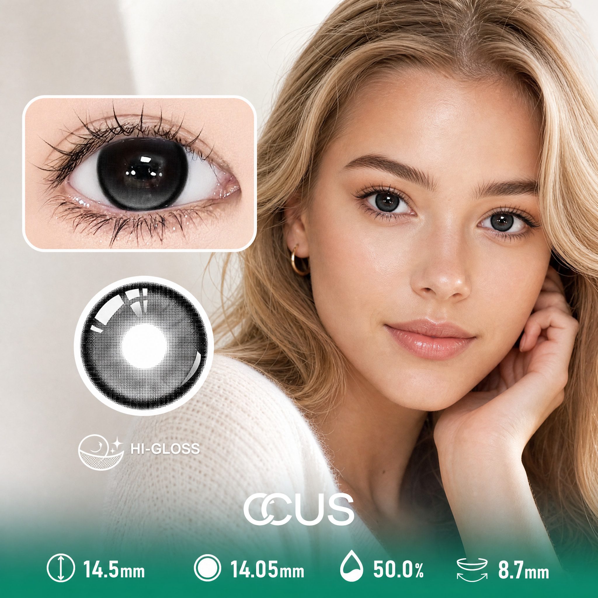 Haze Lily Black Contact Lenses