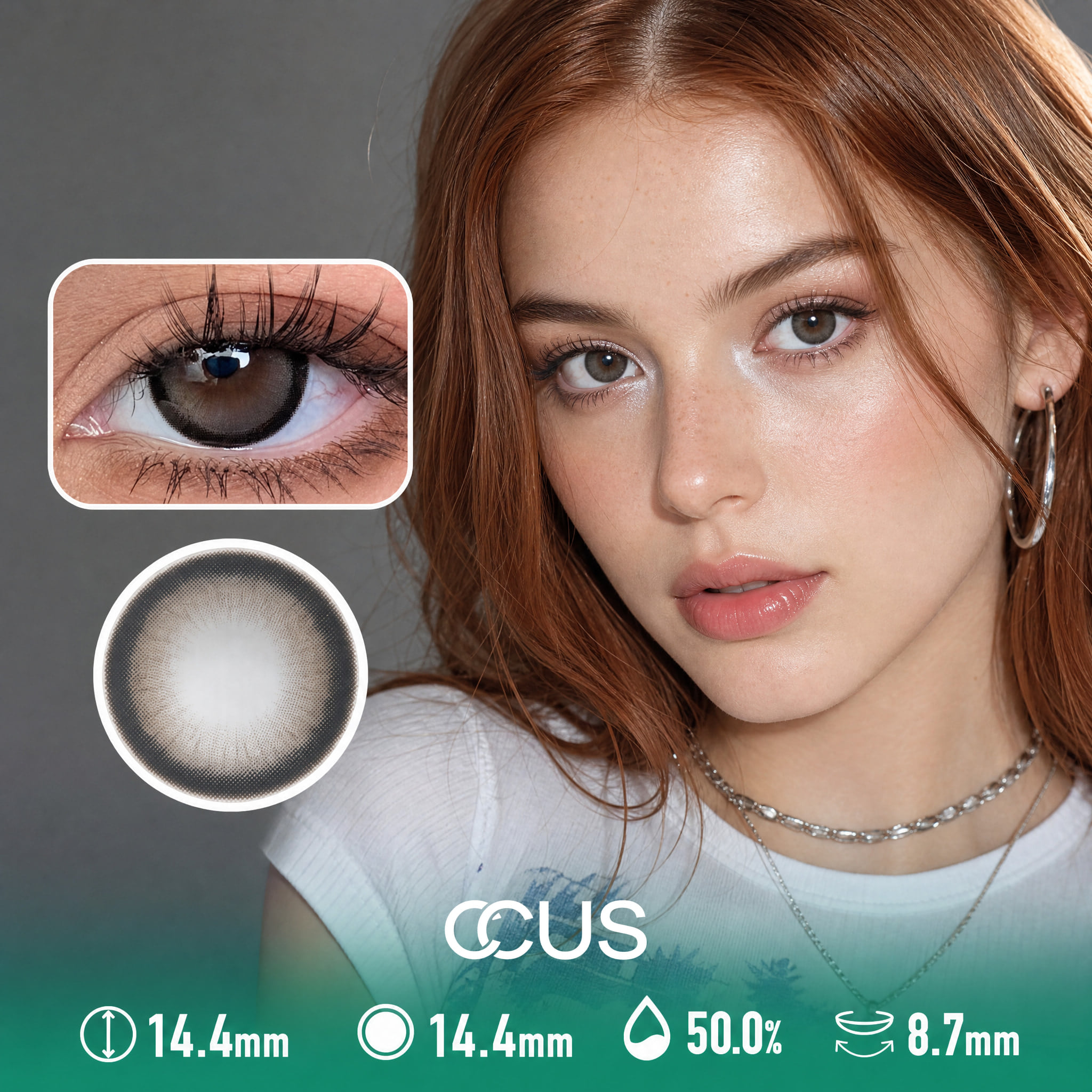 Iced Mocha Brown Contact Lenses