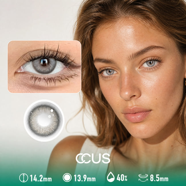 Linen Jacquard White Contact Lenses