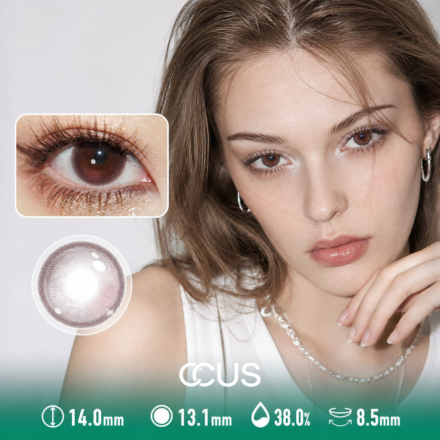 Lip Gloss Caramel Brown Contact Lenses