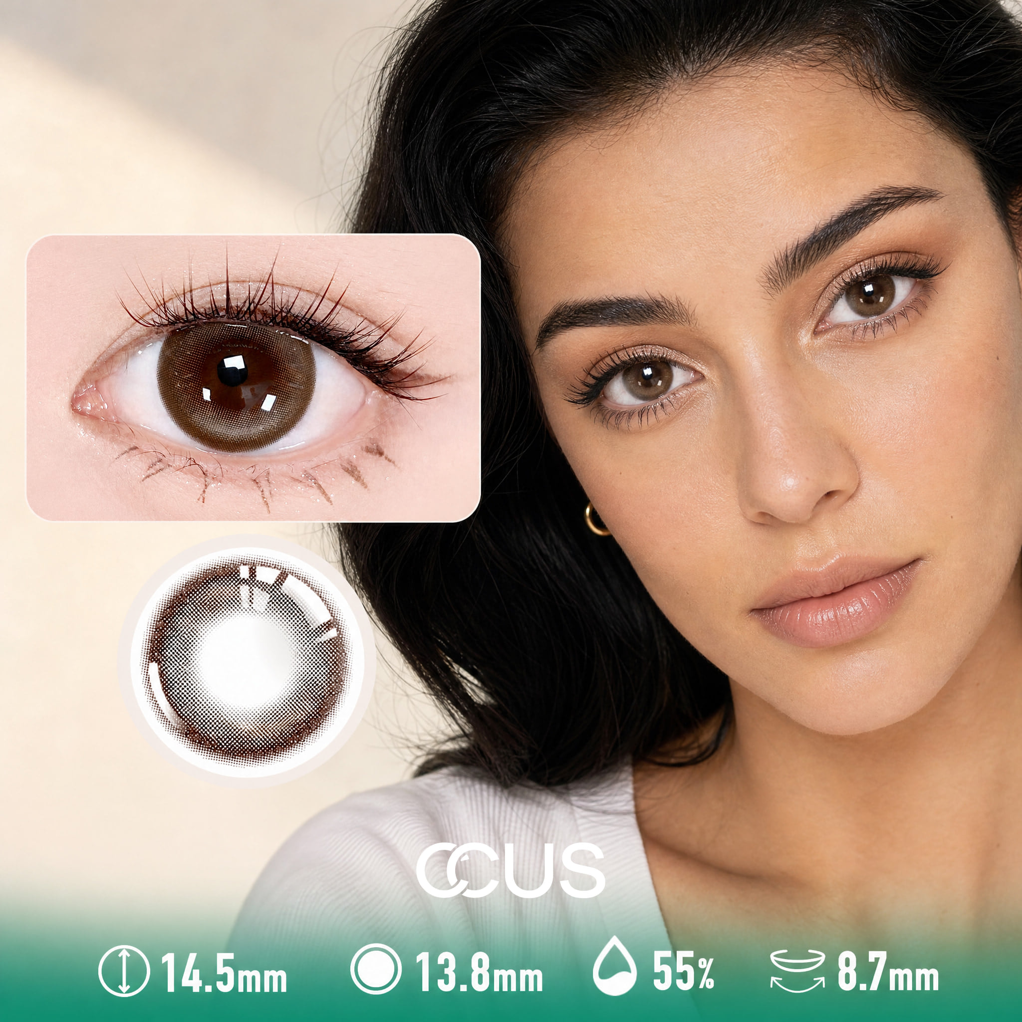 Lisbon Romantic Brown Contact Lenses