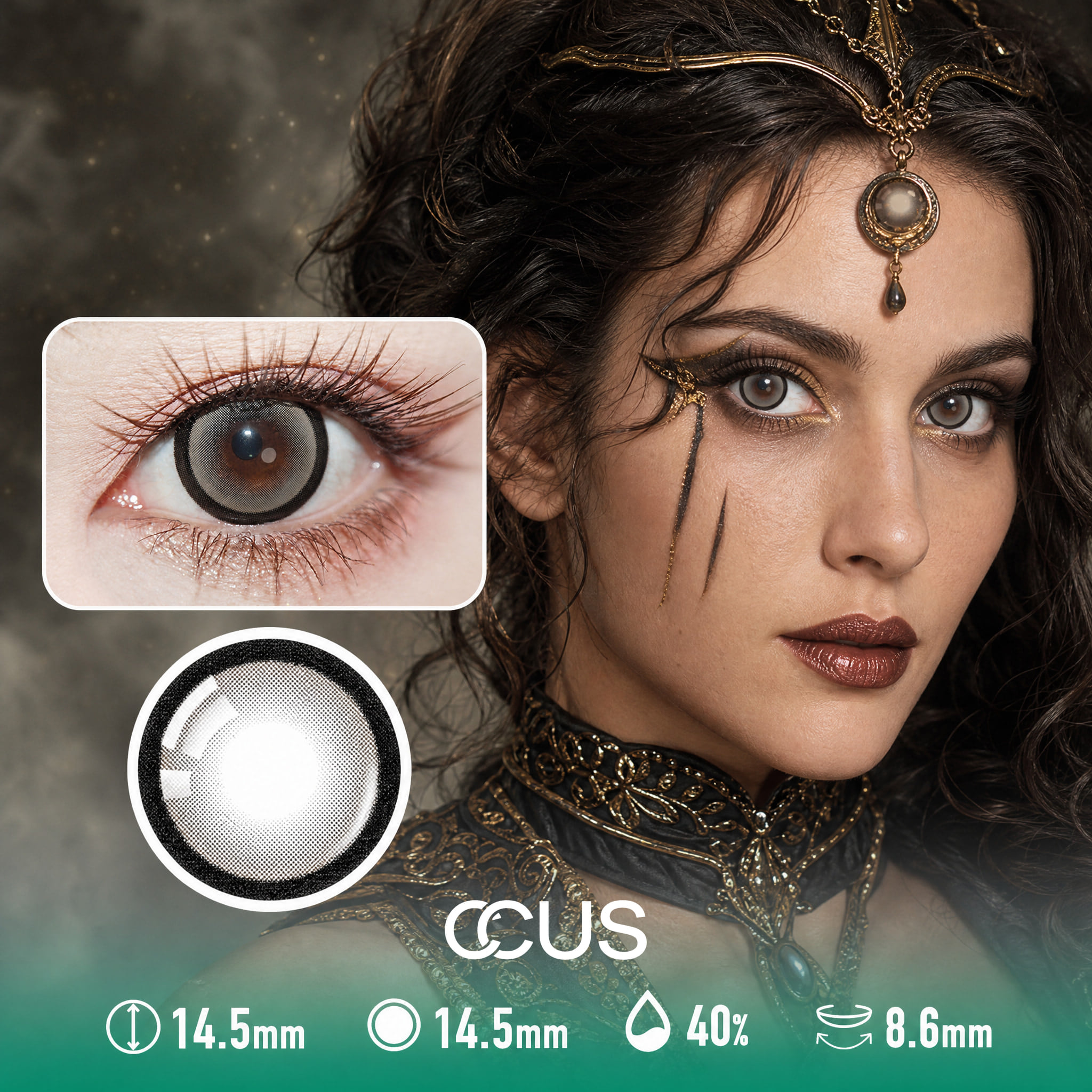 Nebula Brown Contact Lenses - Ccus Eyewear · Premium Colored Contacts Nebula Brown Contact Lenses