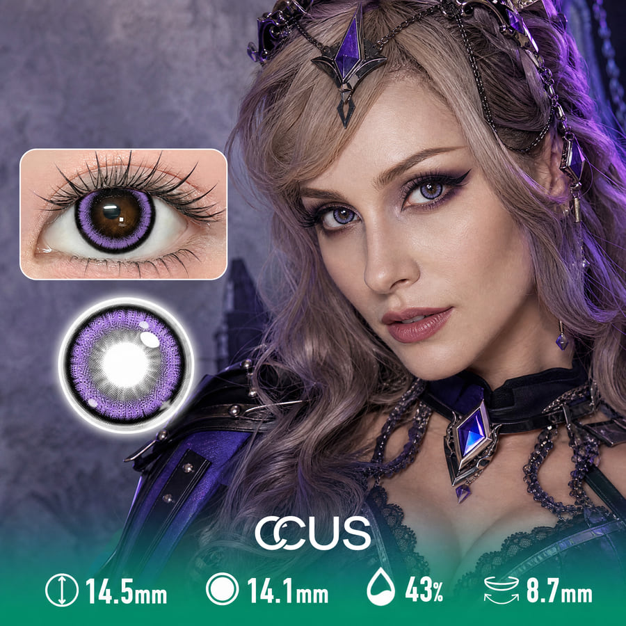 Nocturne Purple Contact Lenses