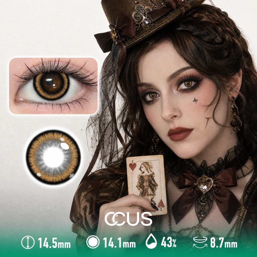 Obsidian Brown Contact Lenses - Ccus Eyewear · Premium Colored Contacts Obsidian Brown Contact Lenses