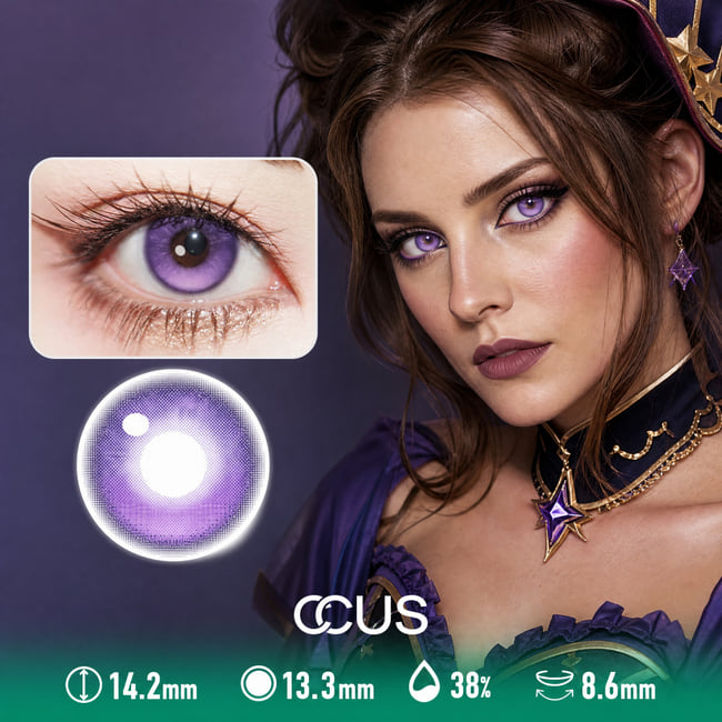 Clan : Kotomi Ichinose Cosplay Contact Lenses - Ccus Eyewear · Premium Colored Contacts Obsidian Purple Contact Lenses