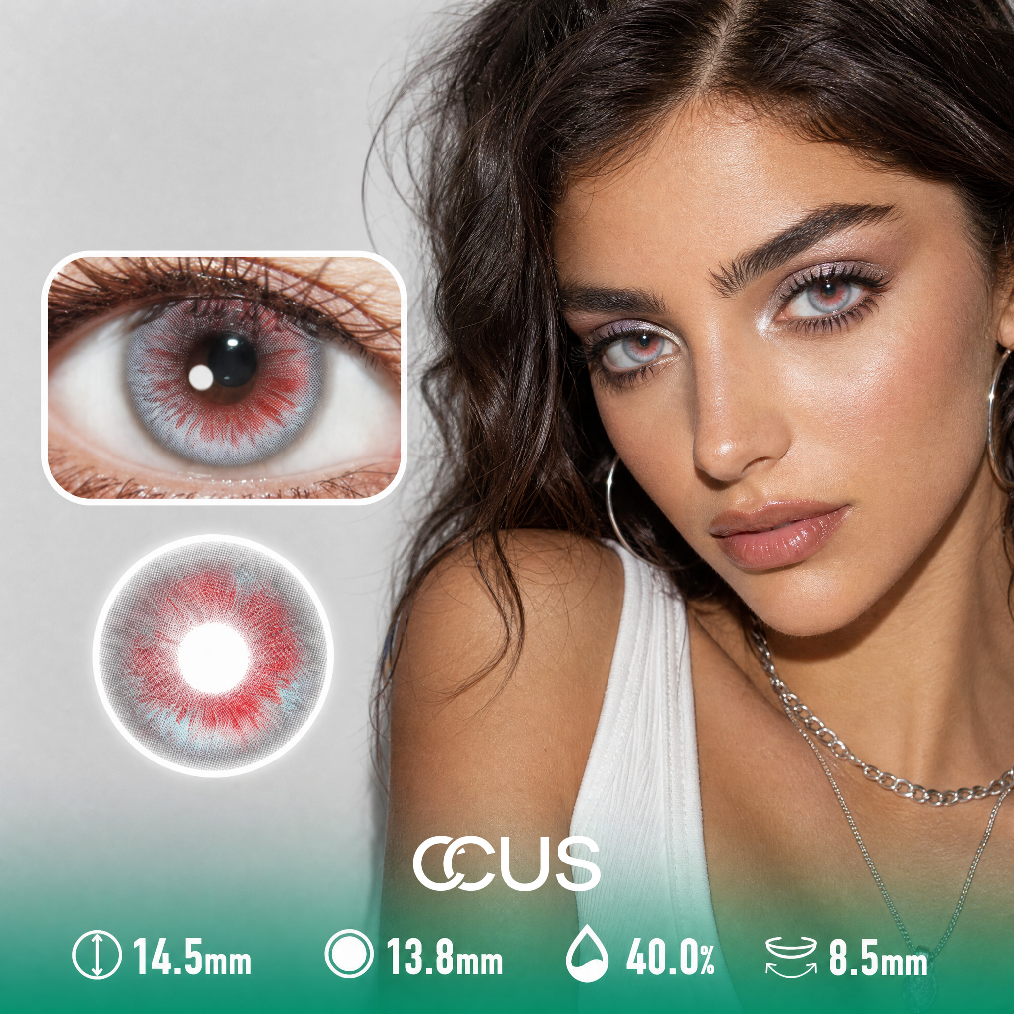 Pearl Dusk Blush Pink Contact Lenses