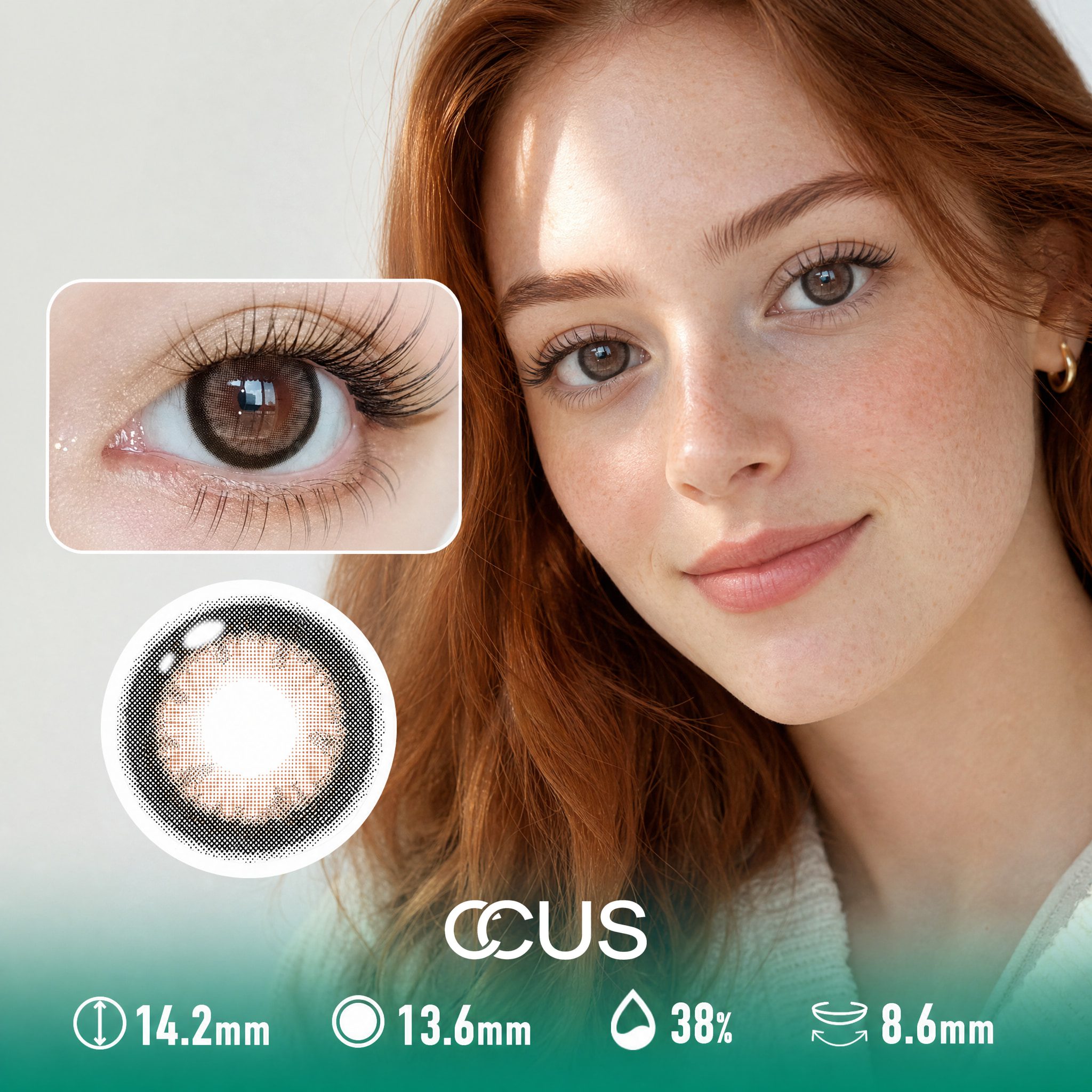 Peony Star Pink Brown Contact Lenses - Ccus Eyewear · Premium Colored Contacts Peony Star Pink Brown Contact Lenses