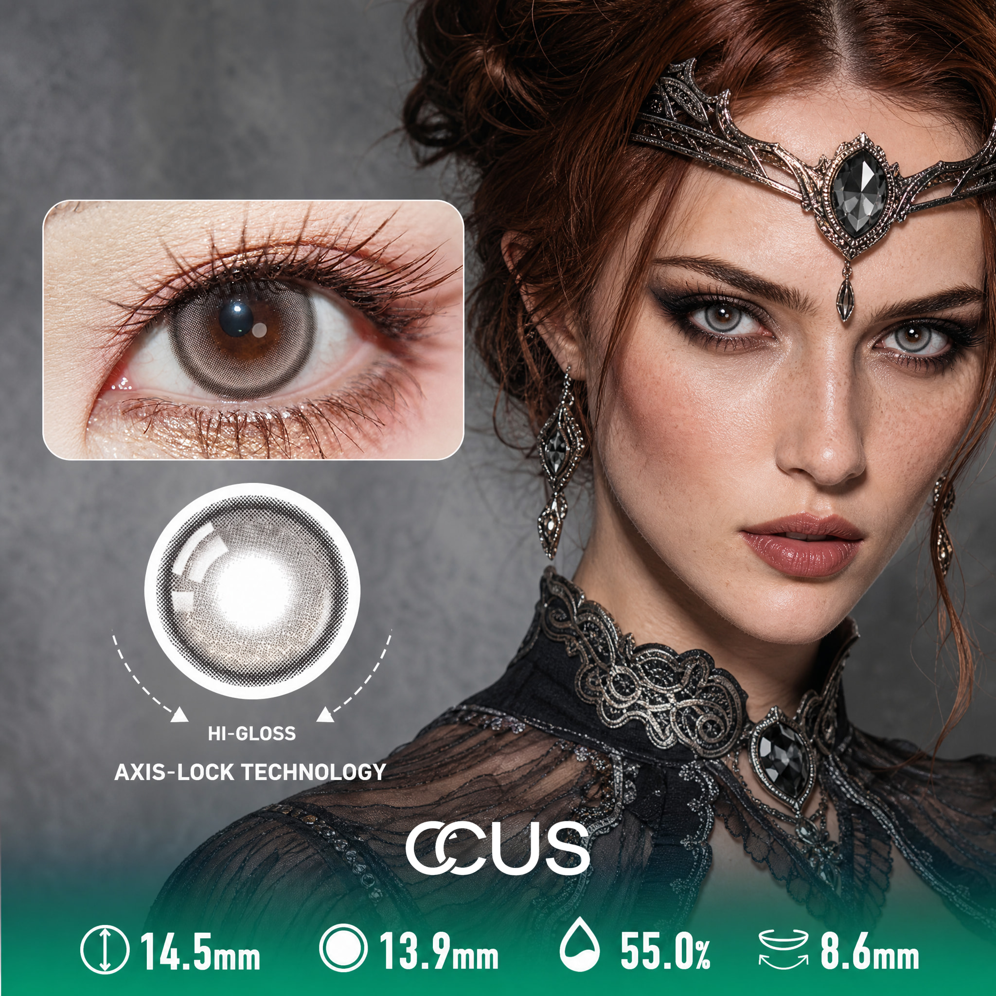 Phantom Grey Contact Lenses