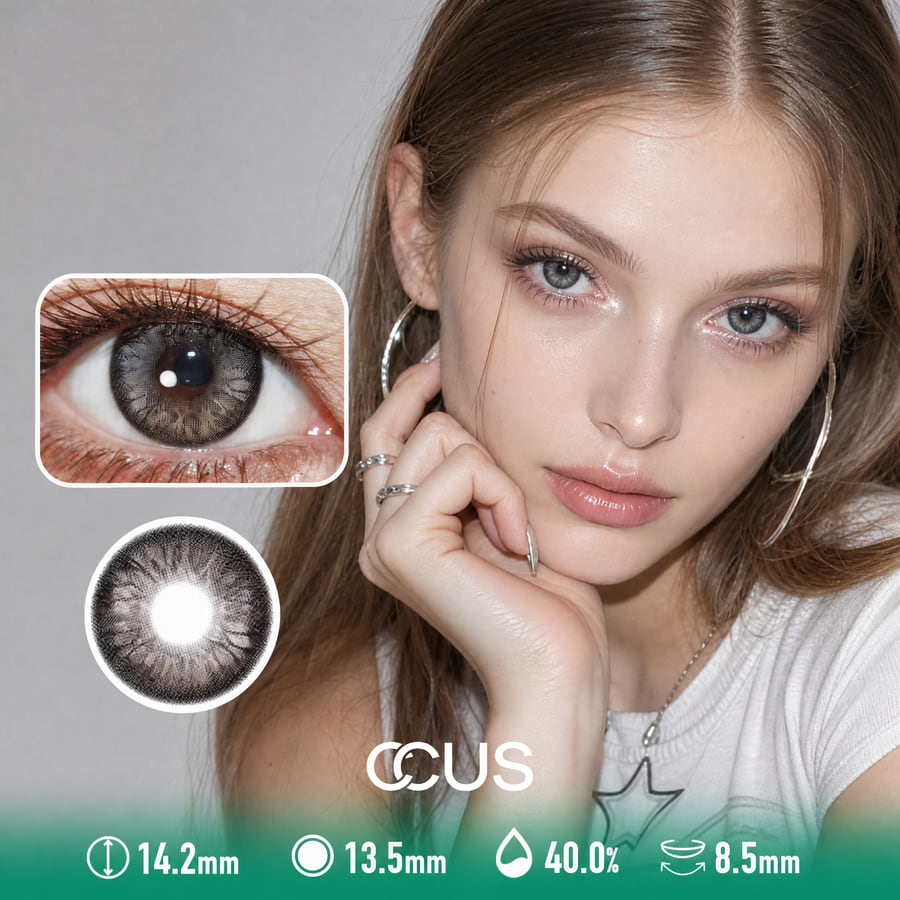 Ring Light Raven Black Contact Lenses - Ccus Eyewear · Premium Colored Contacts Ring Light Raven Black Contact Lenses