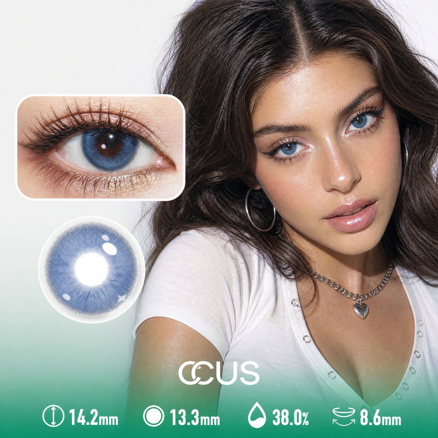 Sapphire Halo Blue Contact Lenses