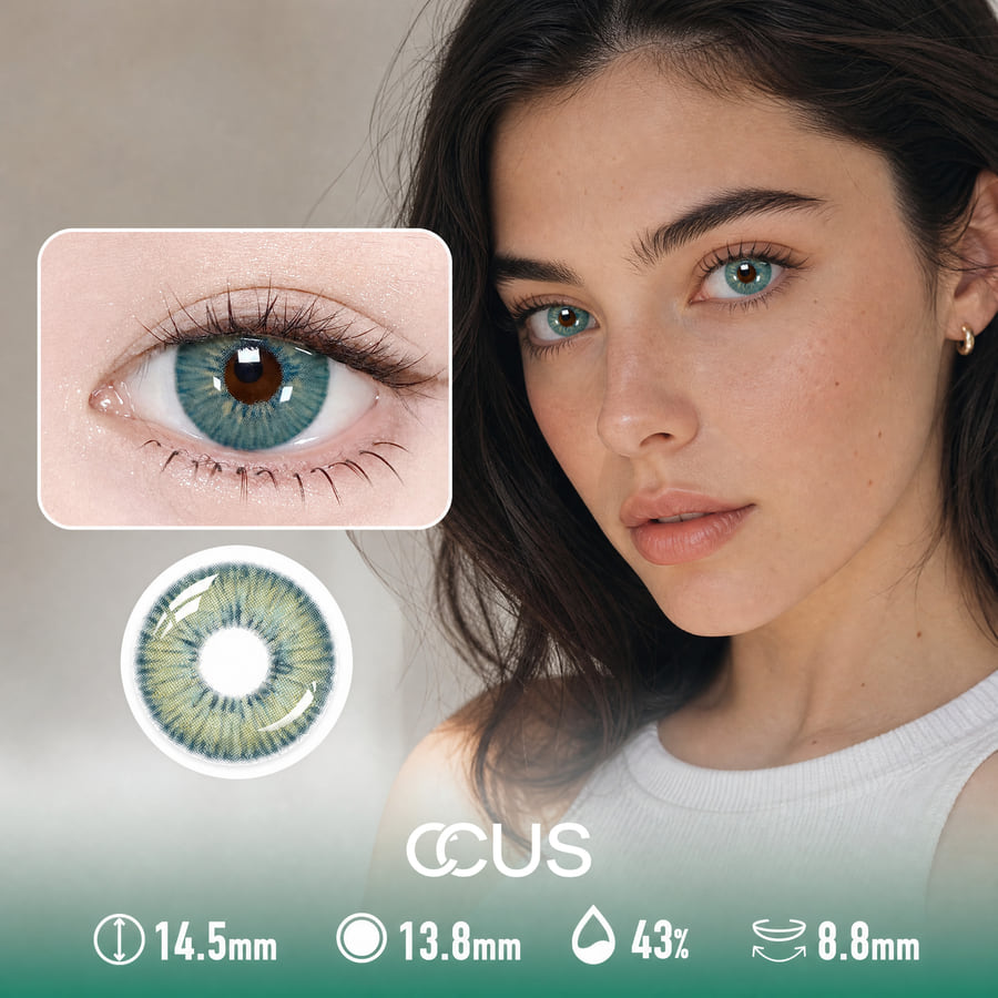 Softlight Fern Green Contact Lenses - Ccus Eyewear · Premium Colored Contacts Softlight Fern Green Contact Lenses