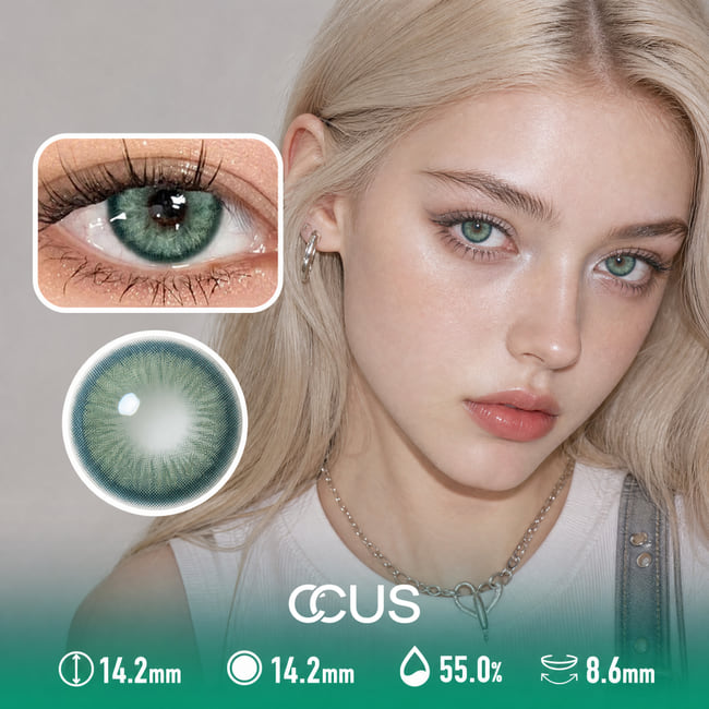 Solstice Halo Seafoam Green Contact Lenses